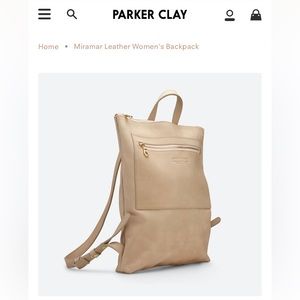 Parker Clay Miramar Leather Backpack